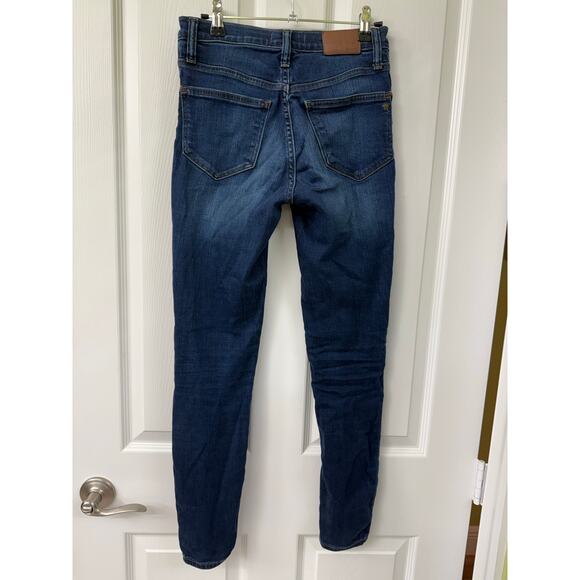 Madewell 9” mid rise skinny medium wash size 25 - Picture 2 of 7